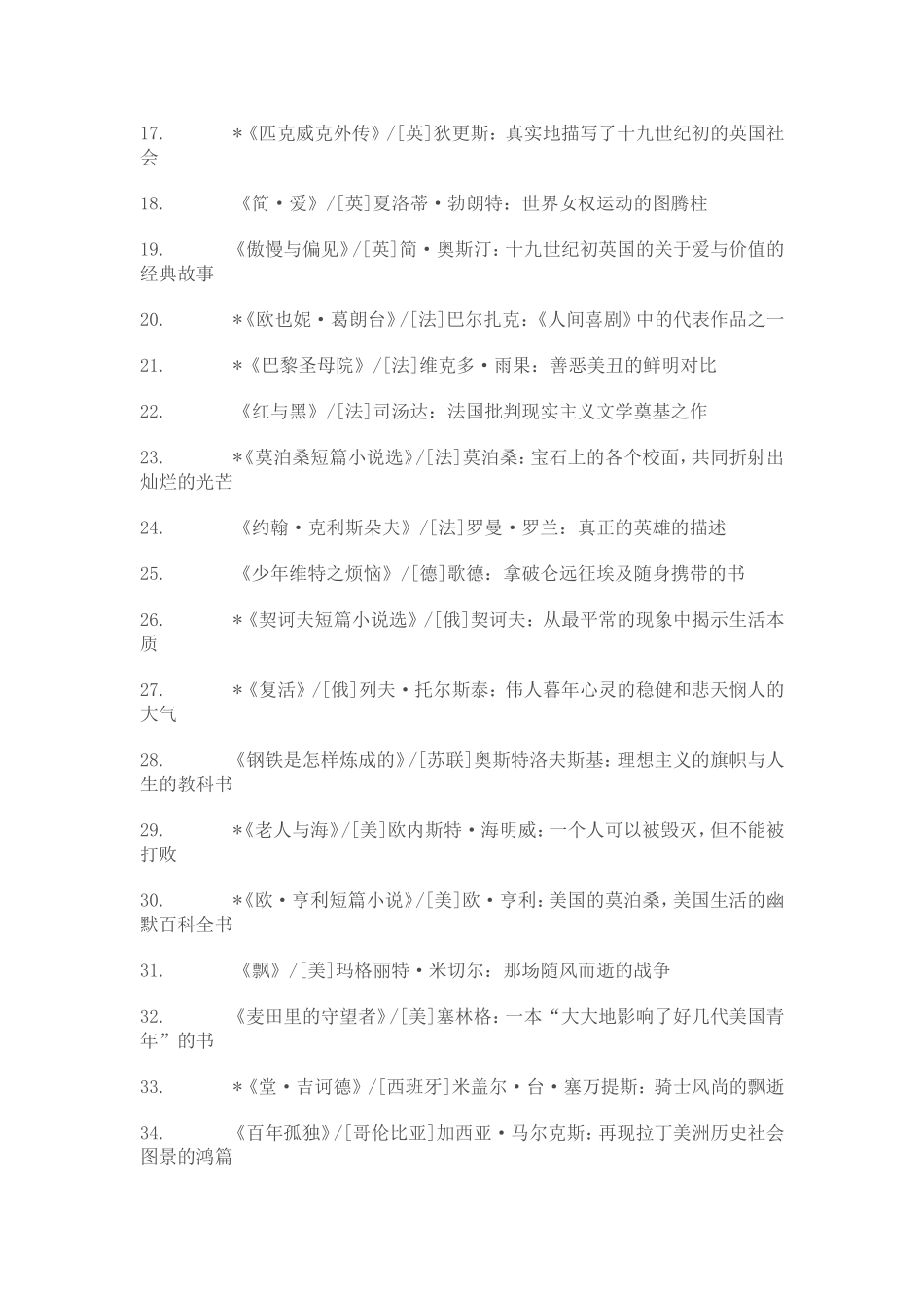 高中生推荐阅读书目_第2页