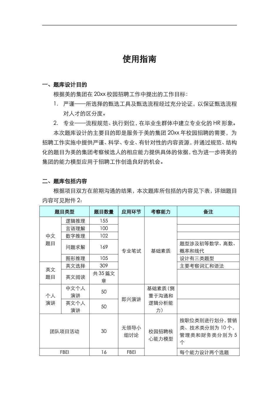 美的集团校园招聘面试题库使用指南_第2页
