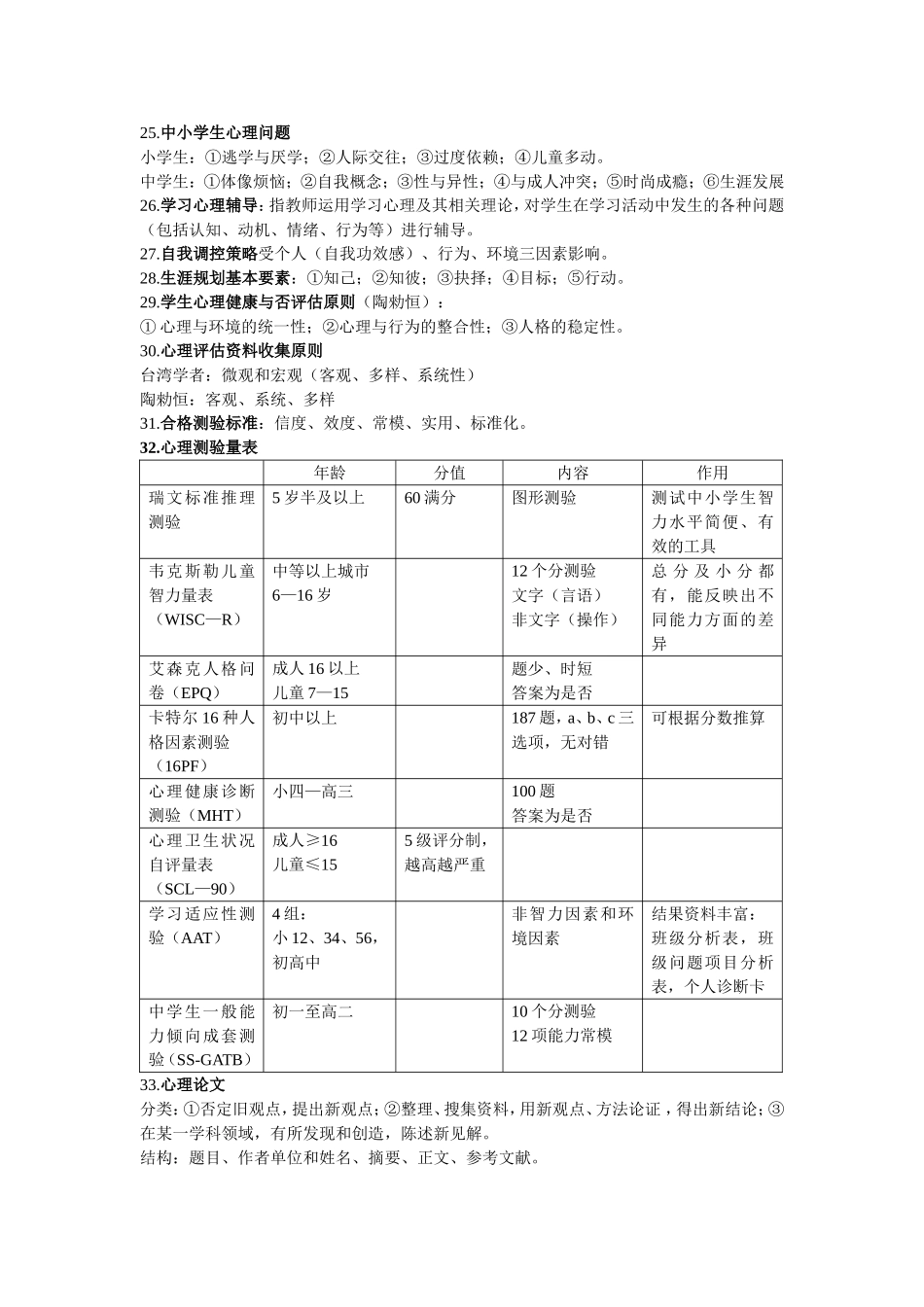南京市心理健康教育教师资格认证考试复习资料_第3页