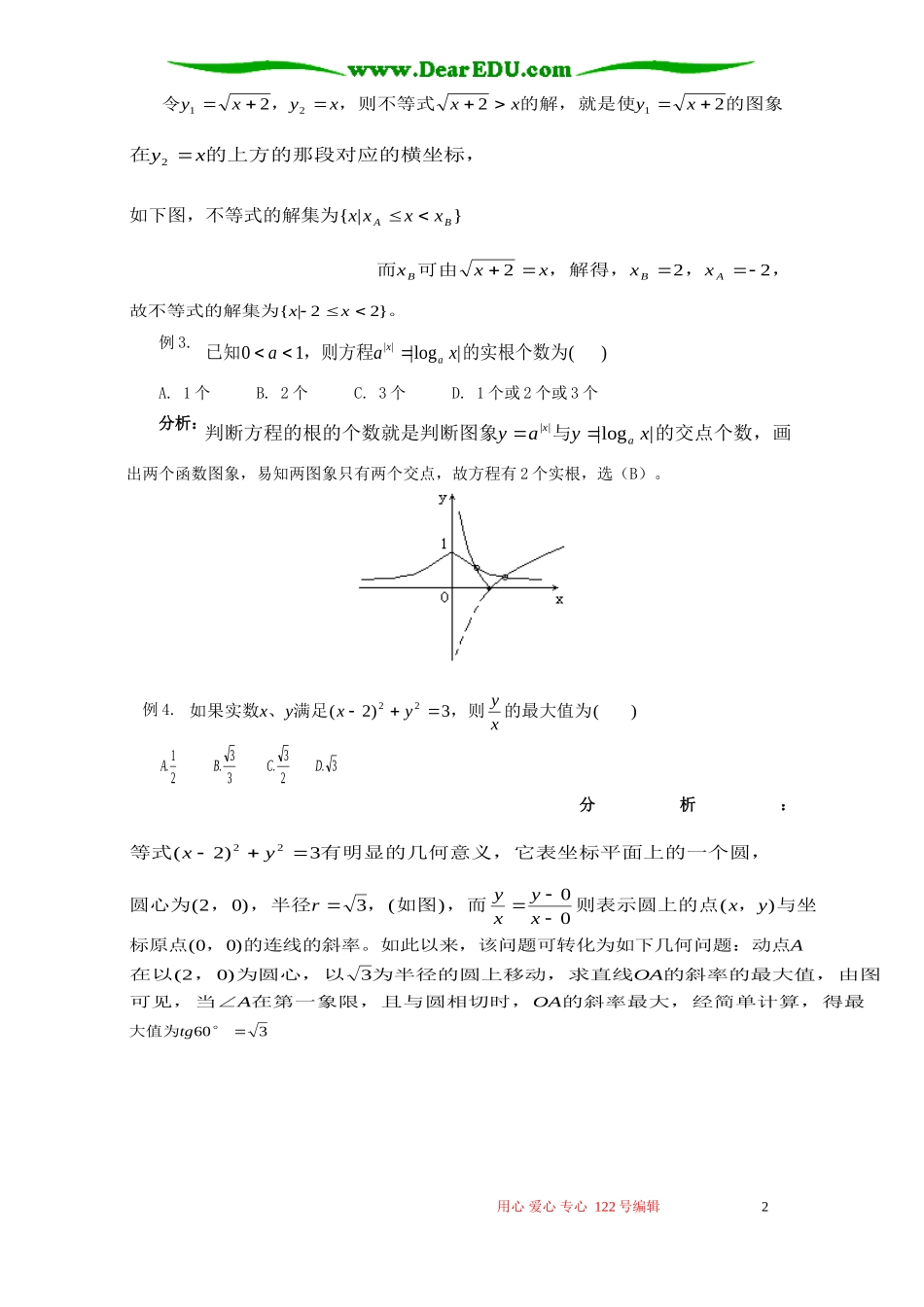 数形结合思想在解题中的应用_第2页
