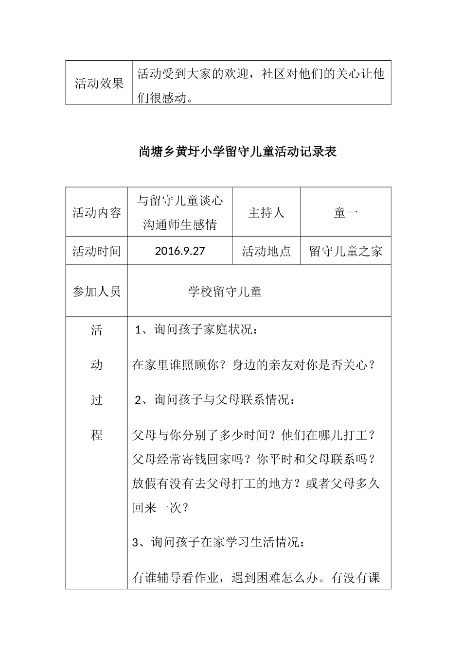 留守儿童活动记录表_第3页