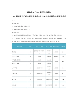 科德角工厂案例分析
