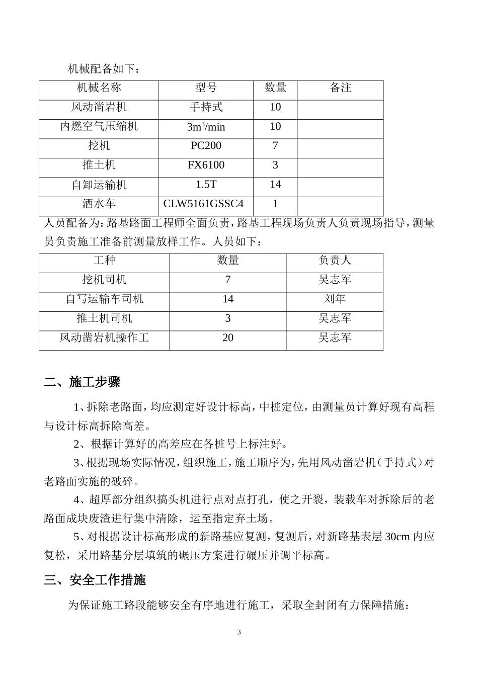 沥青旧路面拆除施工方案_第3页