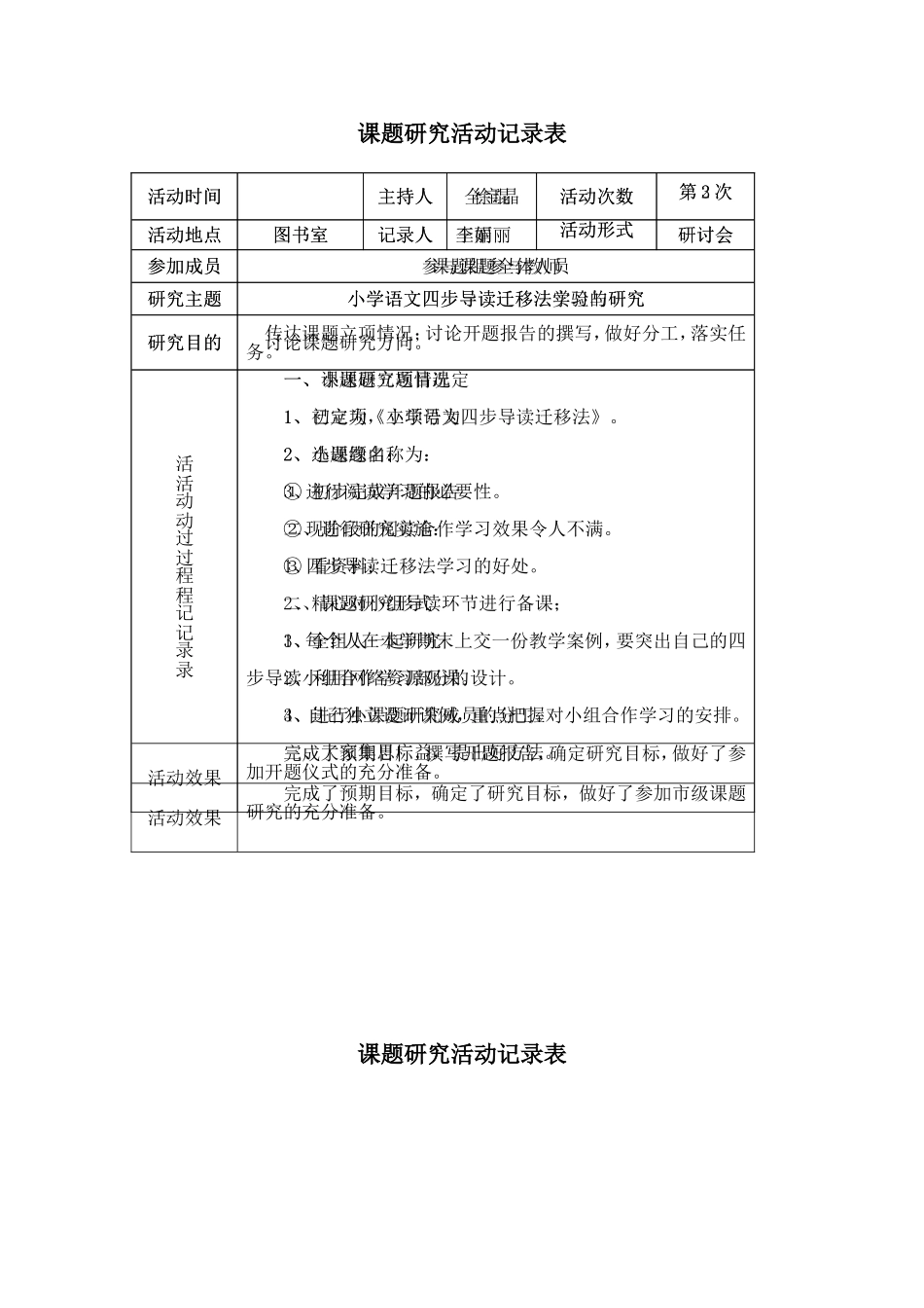课题研究活动记录表_第2页
