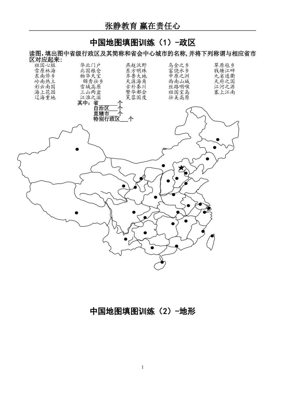 中国地理填图_第1页