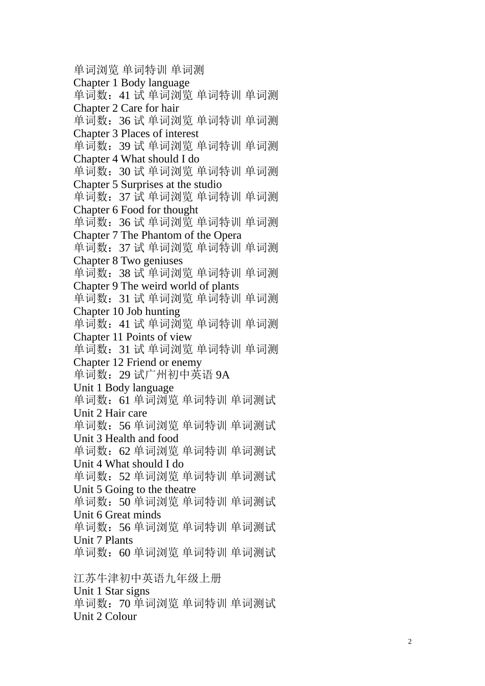 九年级上册英语单词表_第2页