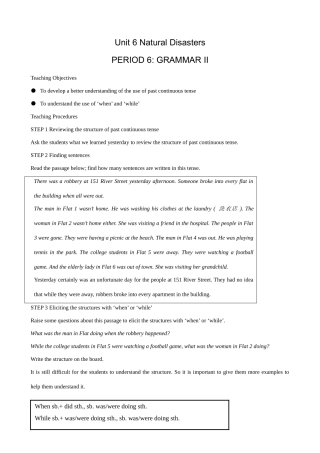 牛津版八年级英语Unit 6 Natural Disasters(6)GRAMMAR II