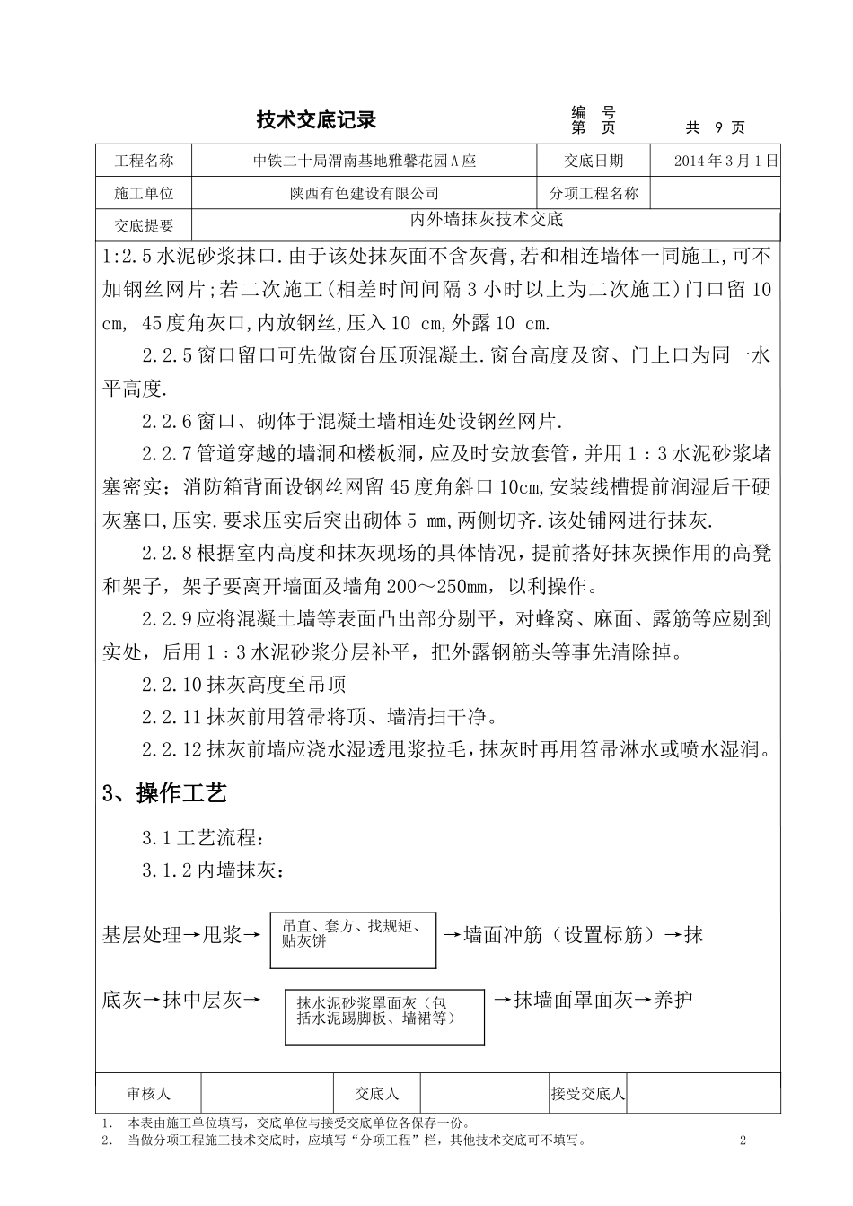 内外墙面抹灰技术交底_第2页