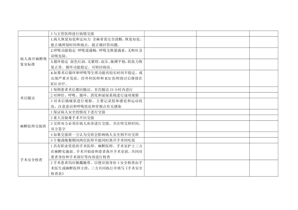 麻醉工作质量控制表_第3页