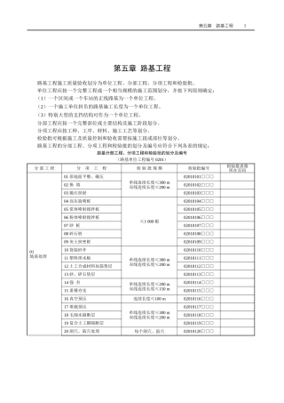 路基工程质量验收规范