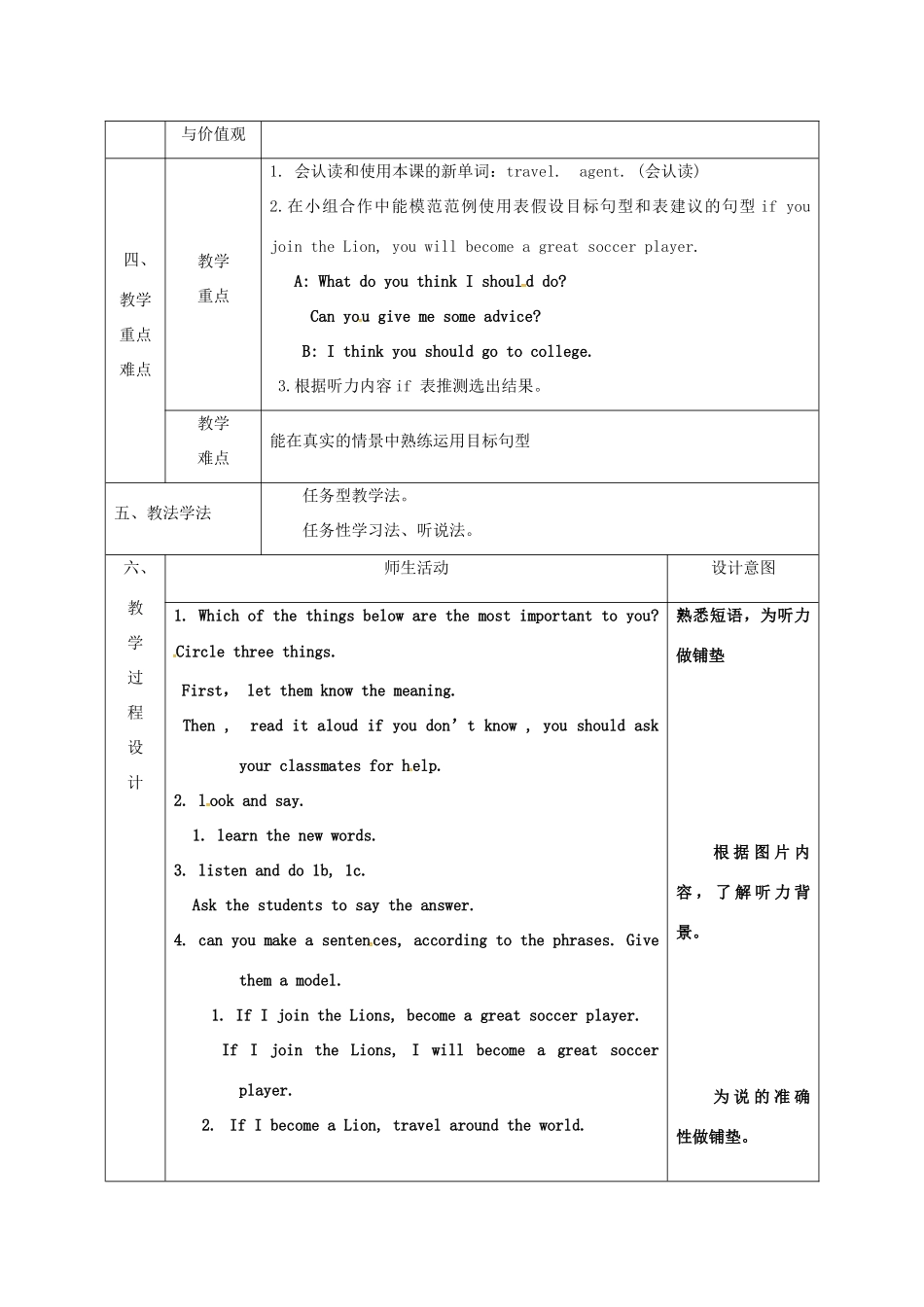 陕西省石泉县八年级英语上册 Unit 10 If you go to the party，you'll have a great time Section B（1a-1d）教案1 （新版）人教新目标版-（新版）人教新目标版初中八年级上册英语教案_第2页