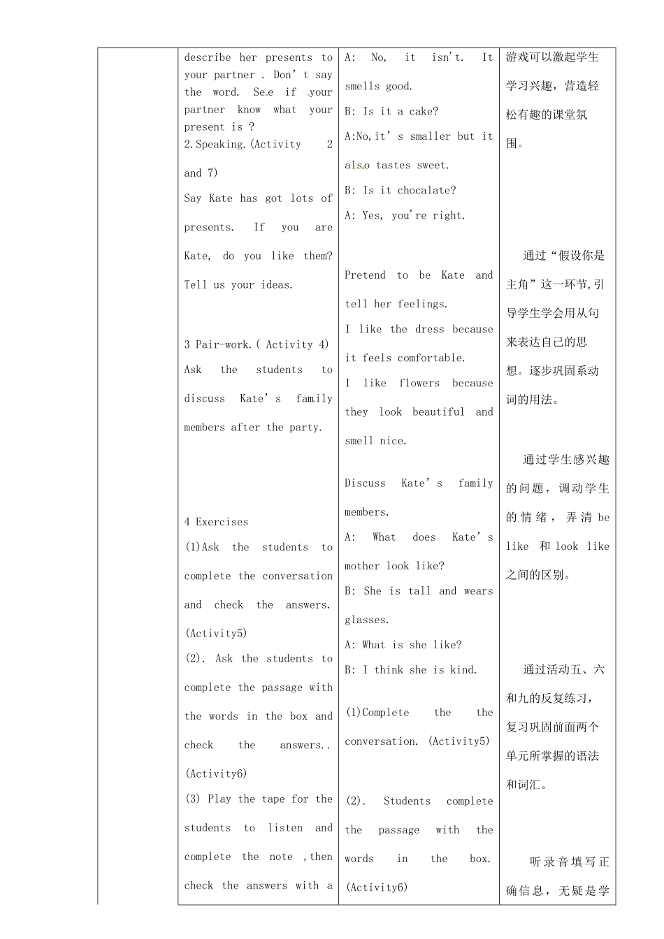 畅优新课堂春八年级英语下册 Module 1 Feelings and impressions Unit 3 Language in use教案 （新版）外研版-（新版）外研版初中八年级下册英语教案_第2页