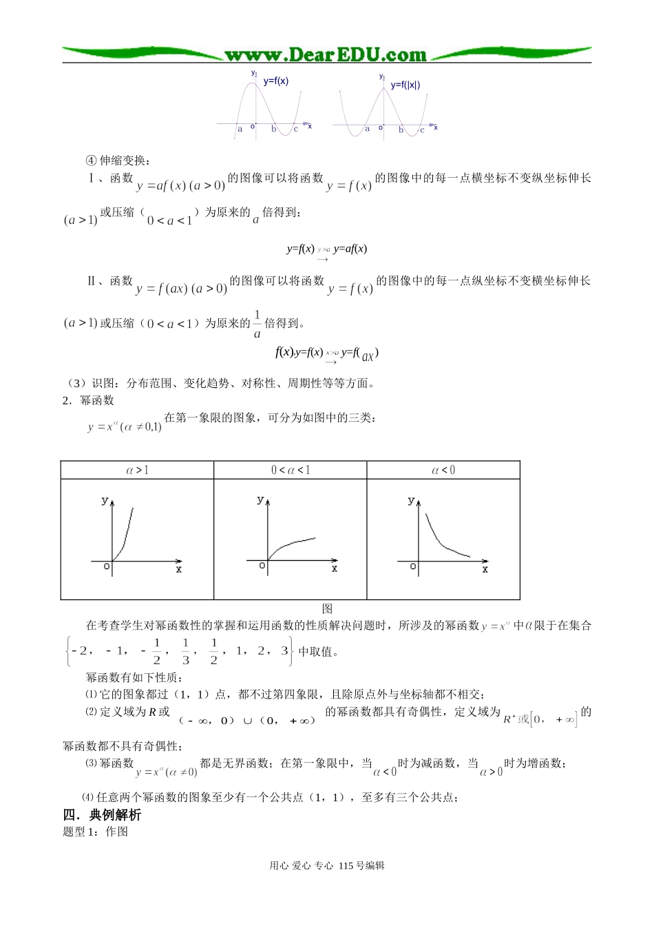 重庆名校精华中学08届高考一轮复习教案 函数图象及数字特征_第3页
