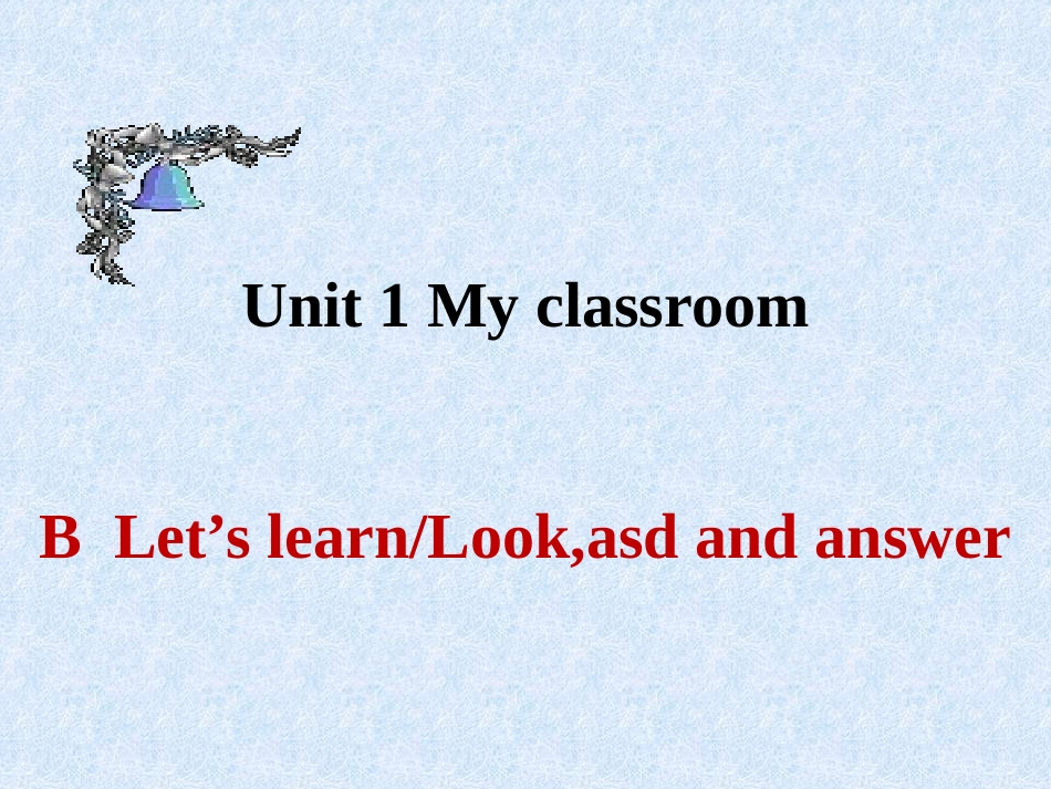 四年级下册UnitBLetslearn_第1页