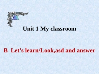 四年级下册UnitBLetslearn