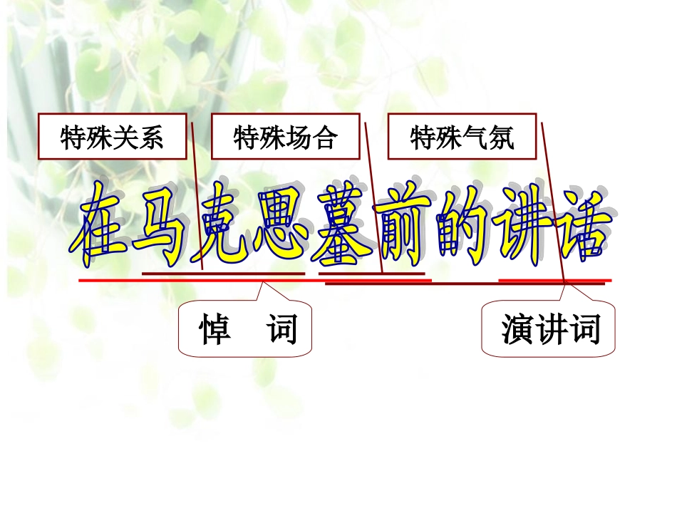 《在马克思墓前的讲话》教学课件_第2页