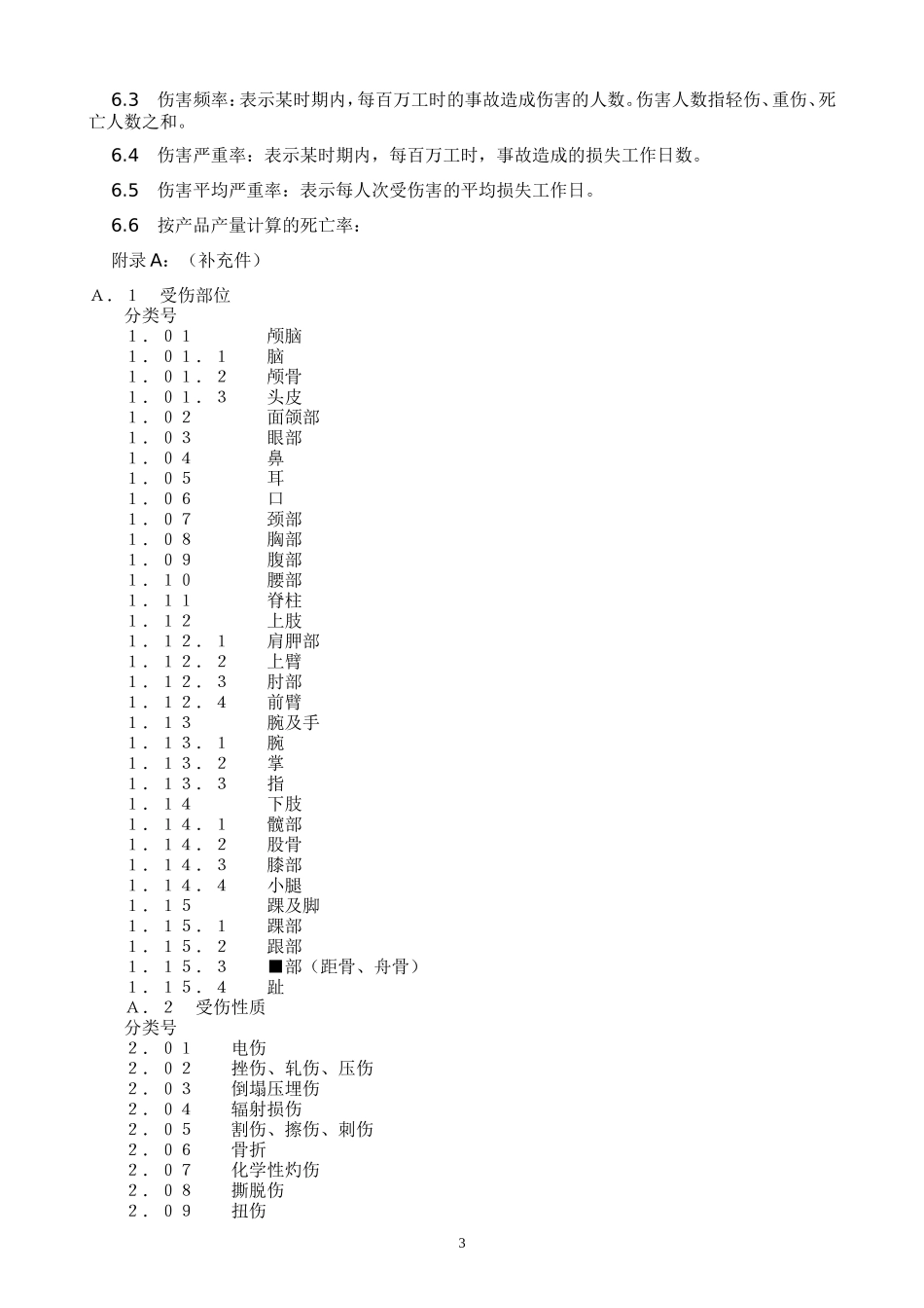 企业职工伤亡事故分类标准(UDC658.382-GB6441-86)_第3页