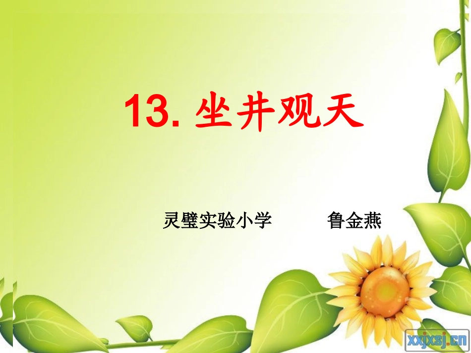 坐井观天PPT_第1页