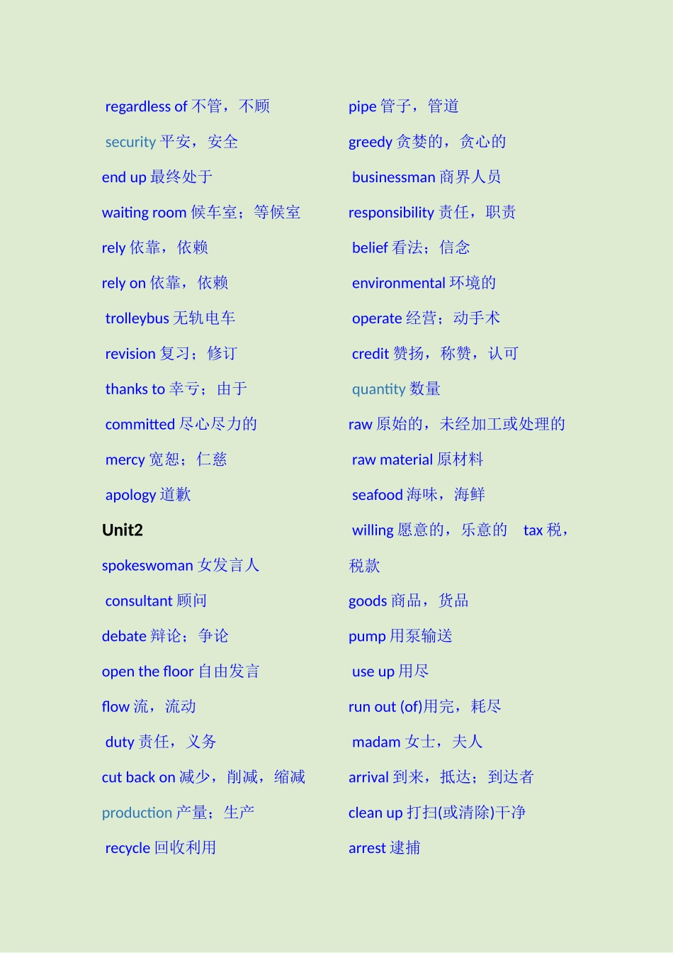 牛津高中英语模块5单词表_第2页
