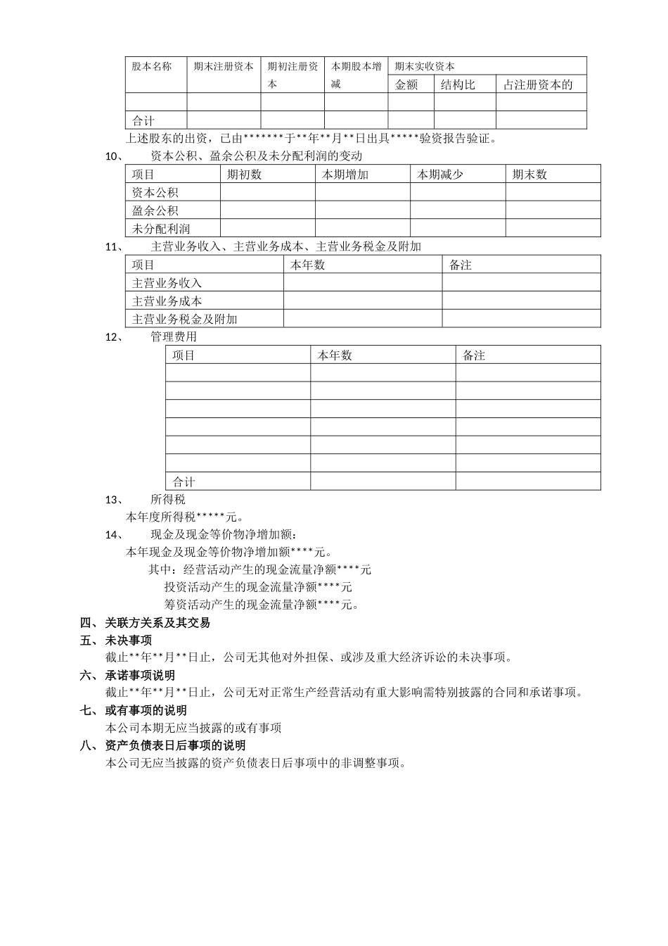 年度财务报表附注_第3页