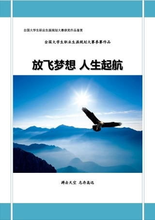 全国大学生职业生涯规划大赛获奖作品鉴赏