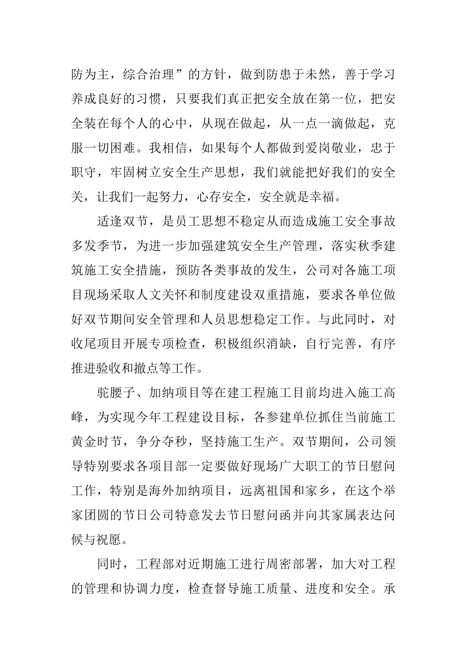 企业安全检查通讯稿_第3页