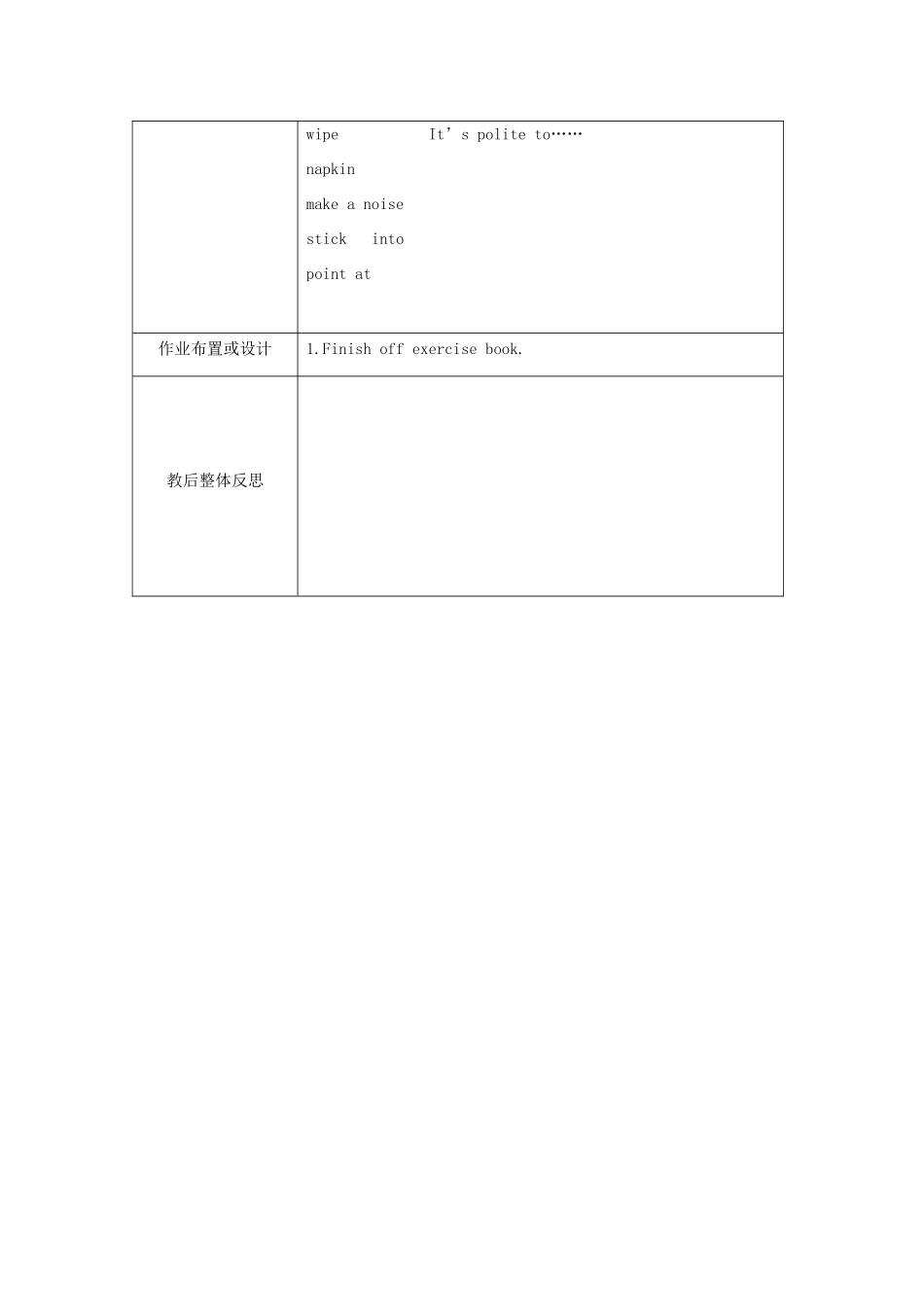 浙江省湖州市环渚学校九年级英语 Unit 12 You are supposed to shake hands period 3教案 人教新目标版_第3页