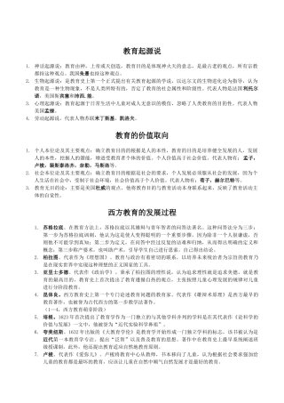 教育知识与能力代表人物及其主张