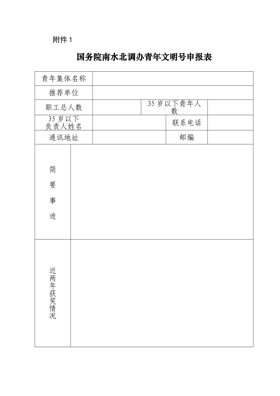 青年文明号申报表样板_第1页