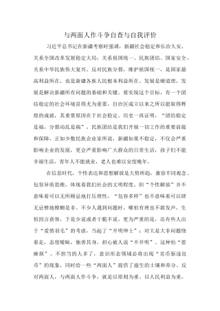 两面人剖析材料