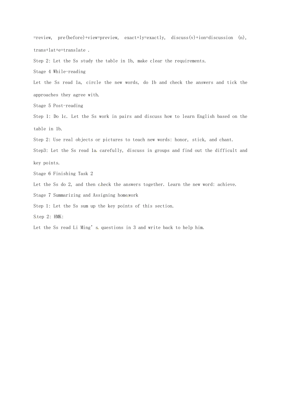 福建省泉州市安溪县九年级英语上册 Unit 3 English around the World Topic 3 Could you give us some advice on how to learn English well Section C教案 （新版）仁爱版-（新版）仁爱版初中九年级上册英语教案_第2页