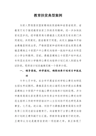 教育扶贫典型案例-(自动保存的)