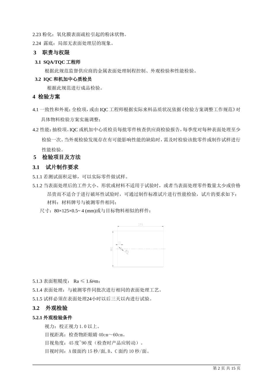 金属表面处理检验规范.(DOC)_第2页