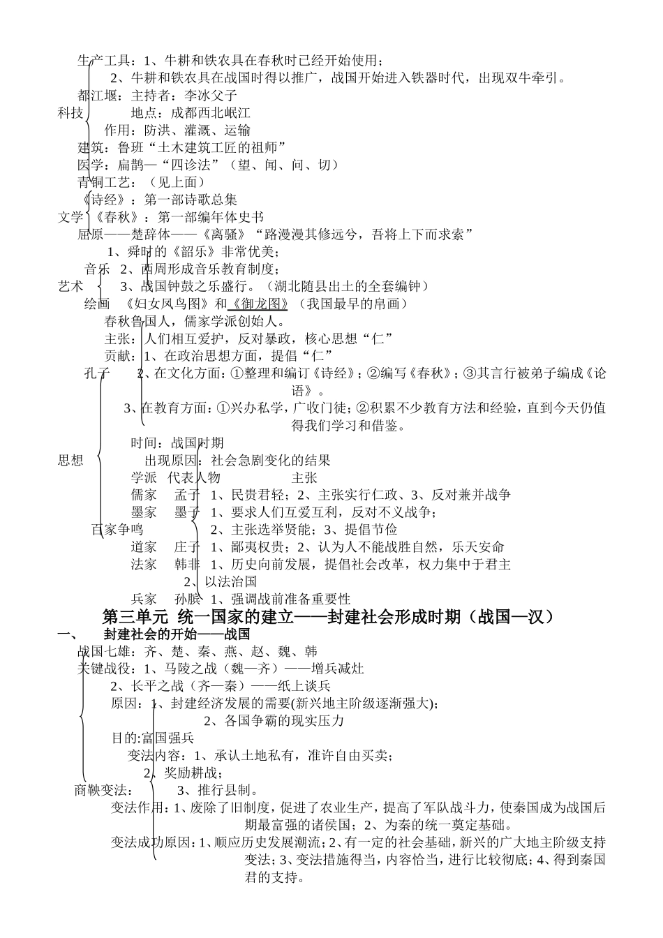 七-九年级历史复习提纲_第3页