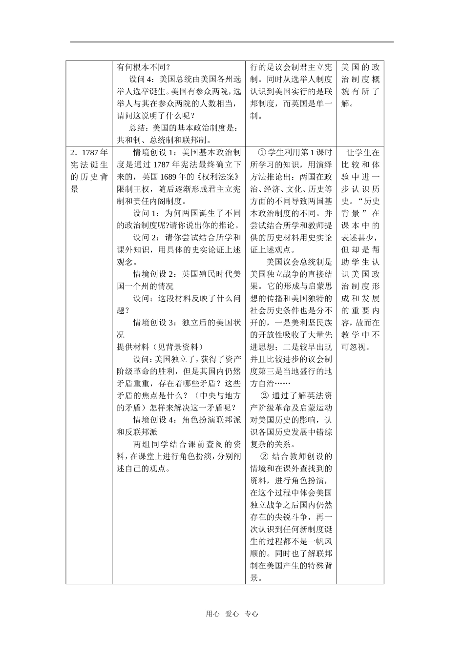 美国联邦政府的建立(教案)_第2页
