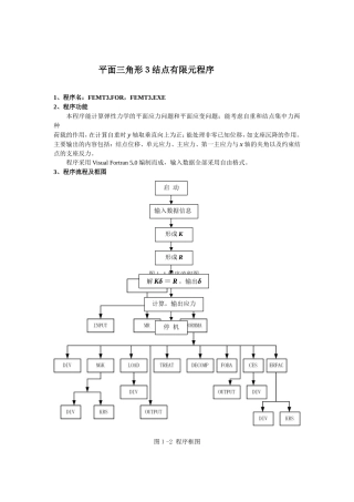 平面三角形3节点有限元程序