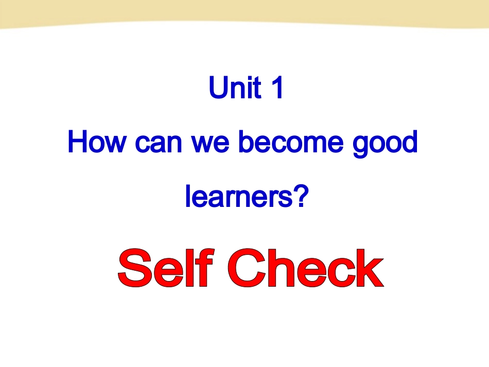 2014年秋人教新目标九年级Unit1SelfCheck课件_第2页