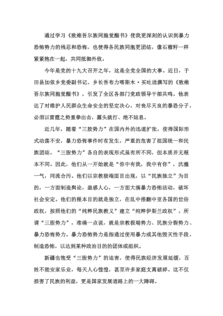 面对暴恐-我们要敢于发声亮剑心得体会