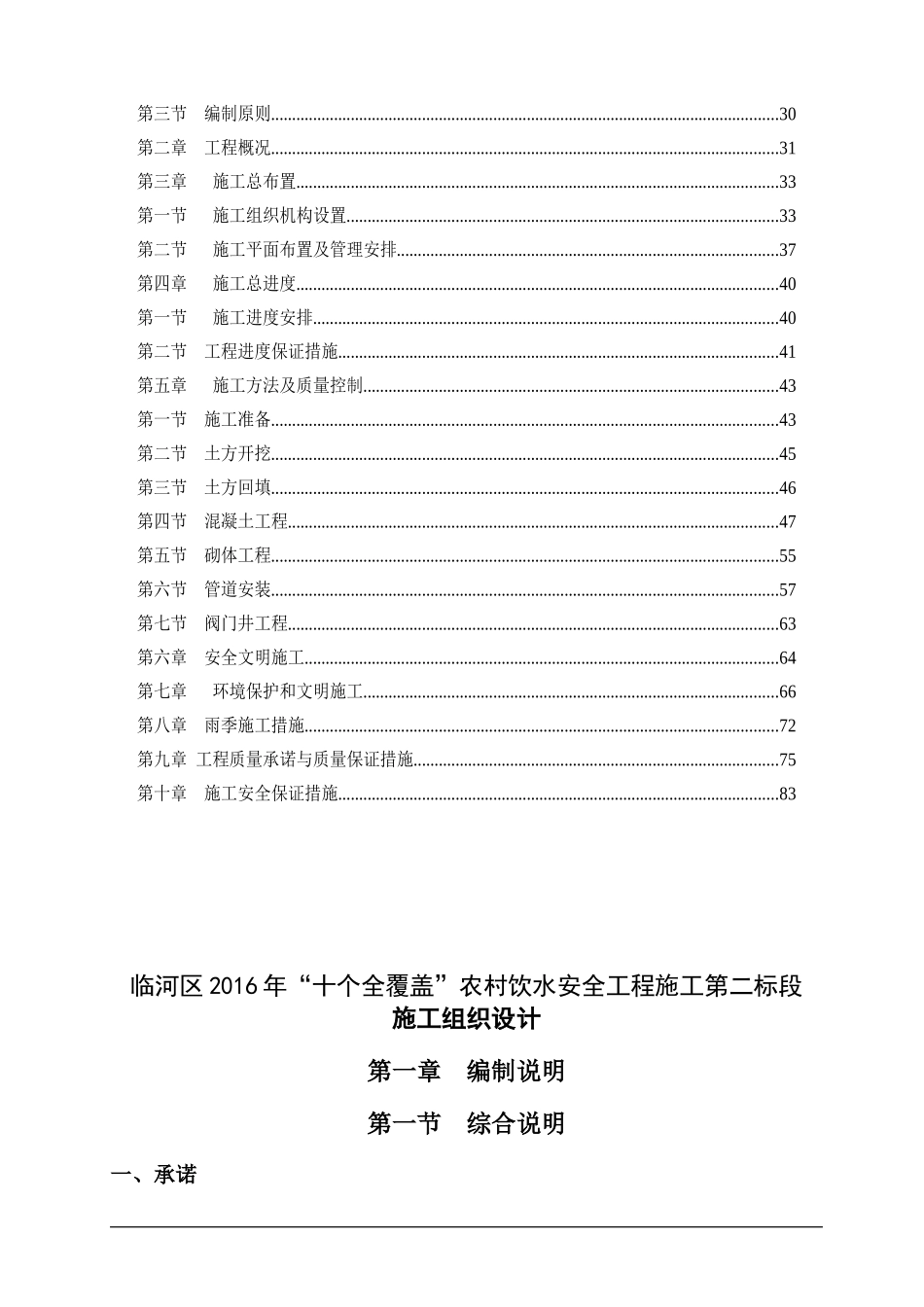 农村饮水工程施工组织设计_第2页
