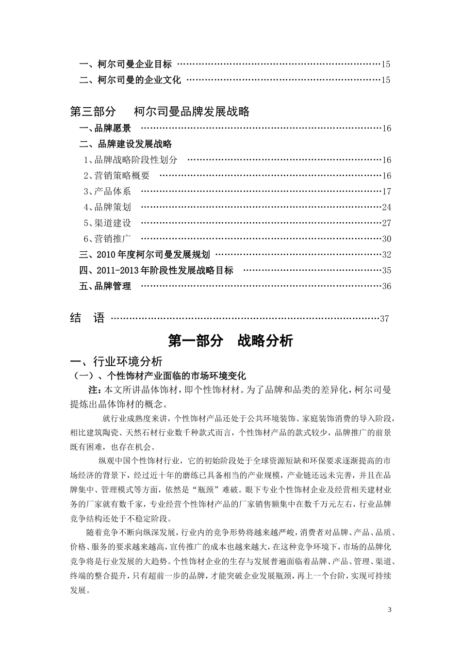 柯尔司曼品牌发展战略规划书_第3页