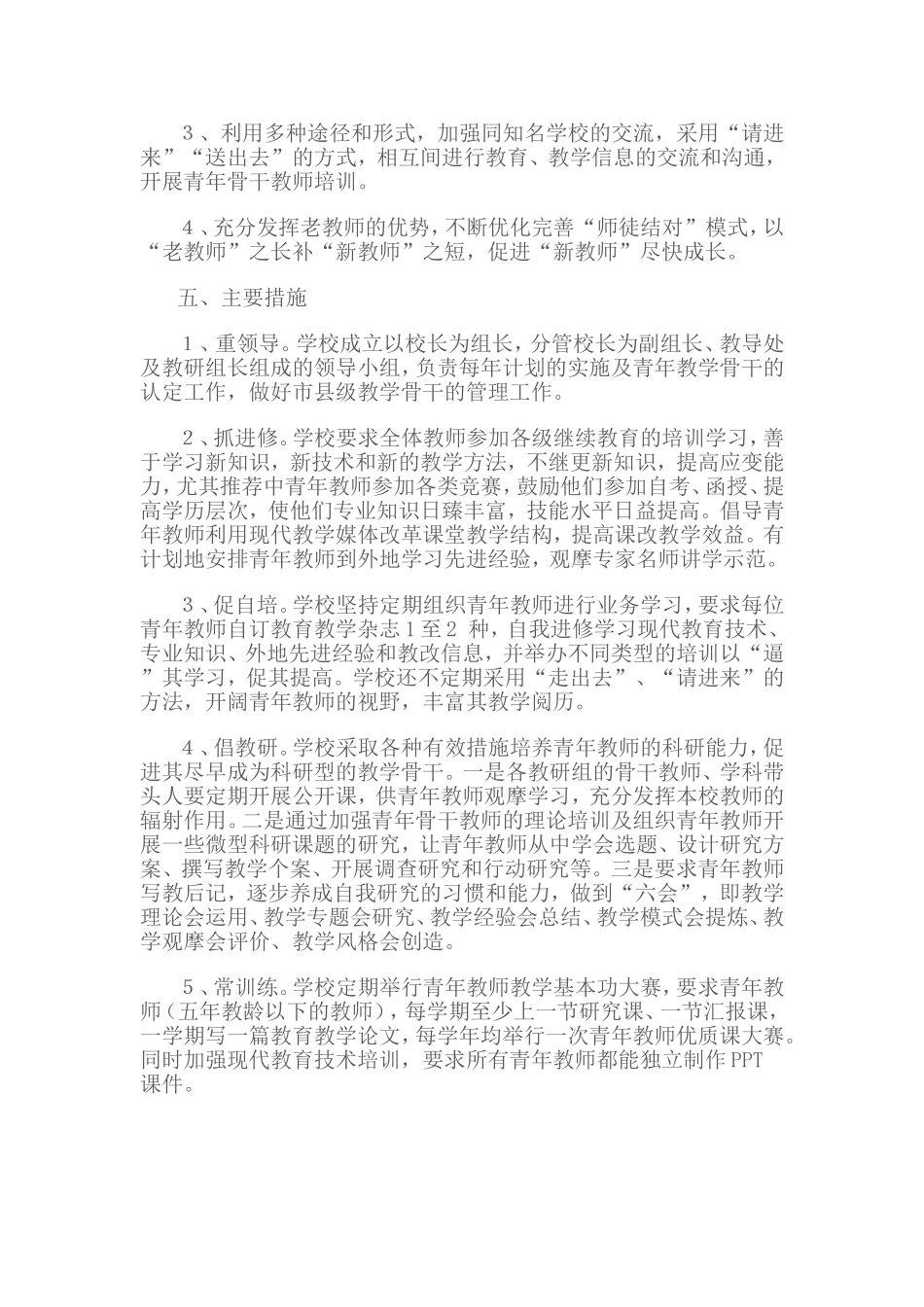 青年骨干教师培养计划_第2页