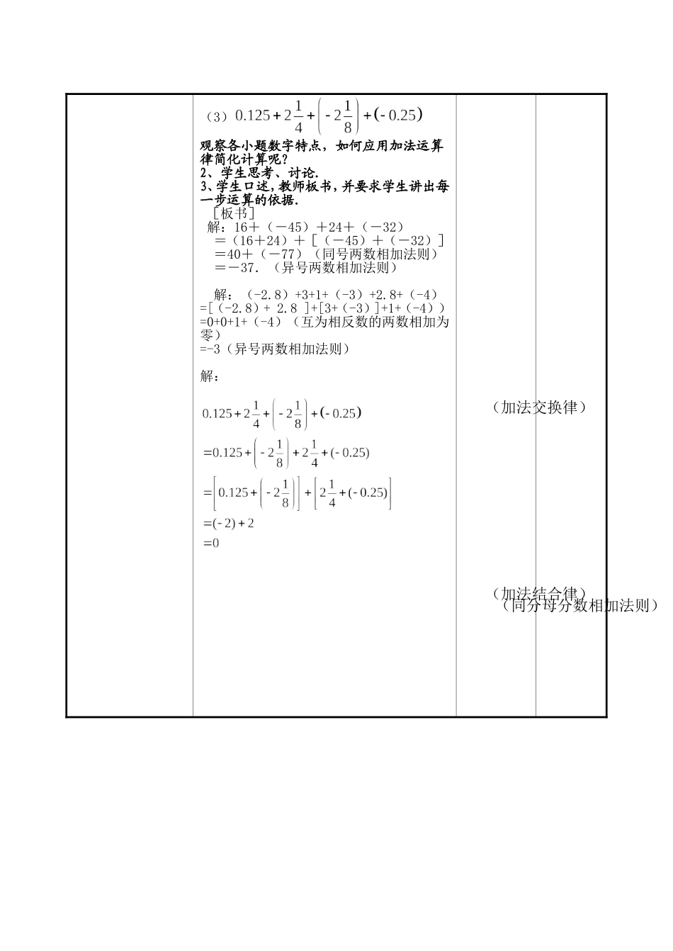 有理数的加法（金泽中学张向平）_第2页