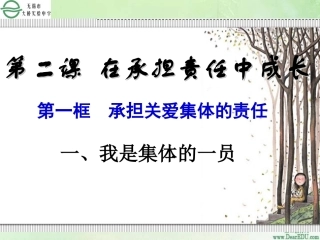 承担关爱集体的责任课件