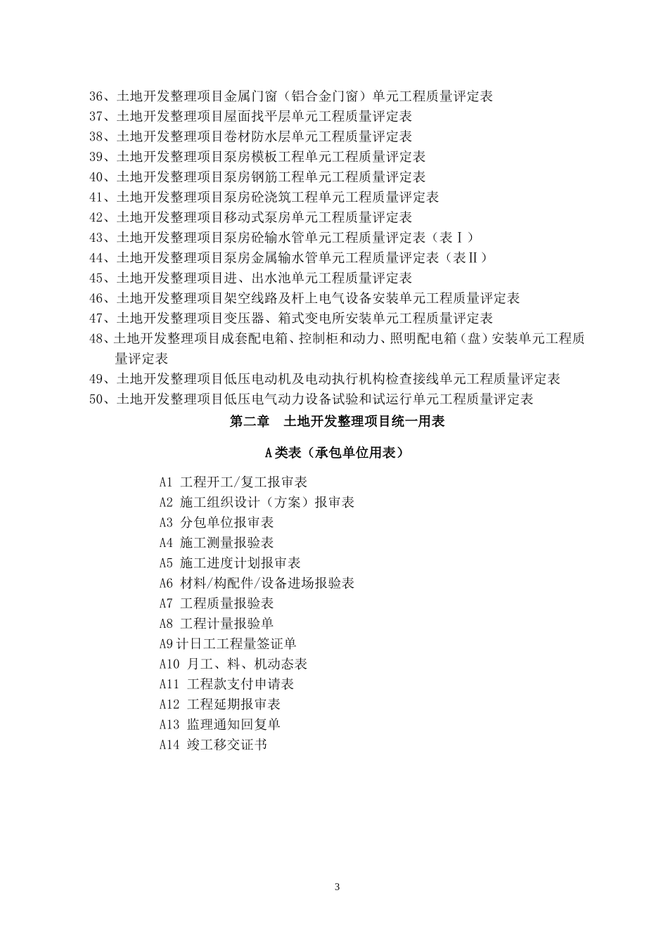 全套土地开发整理项目资料表格_第3页