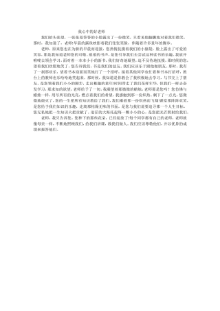 我心中的好老师 (3)