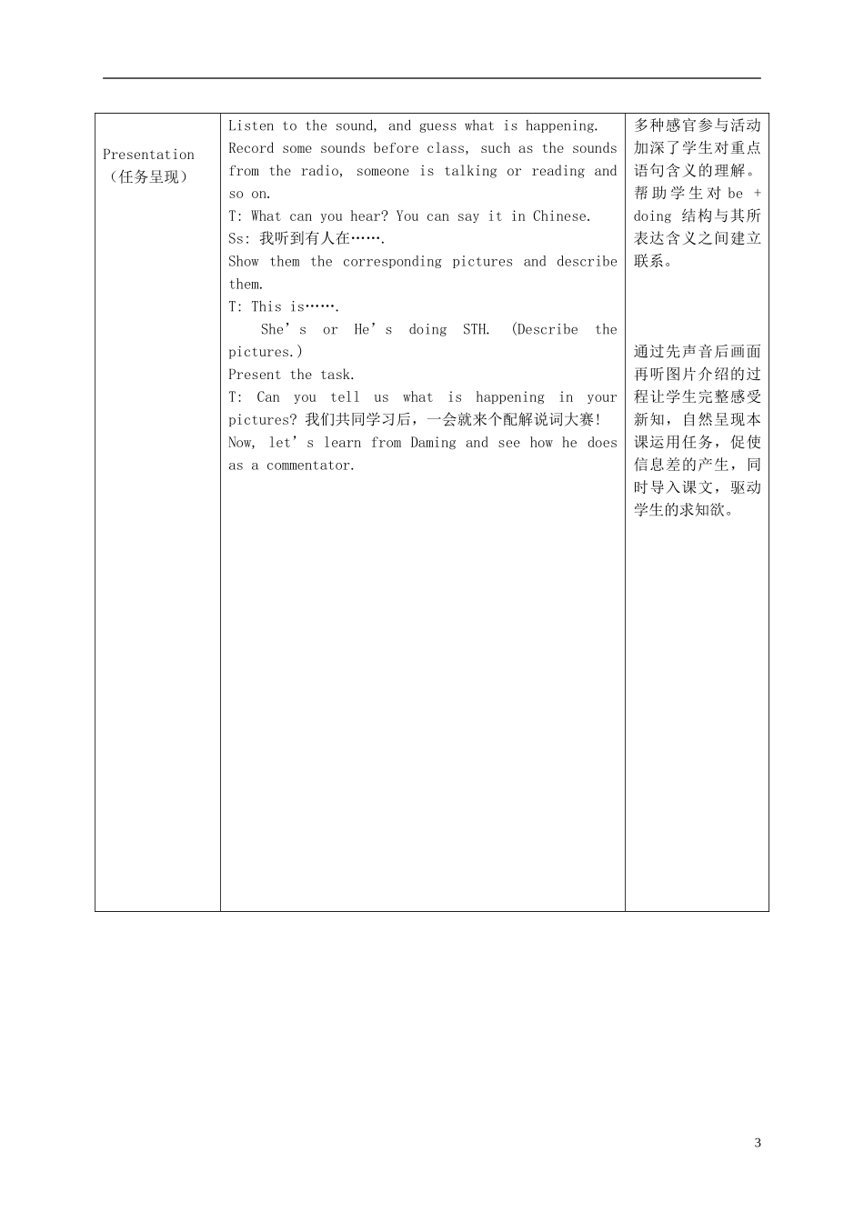二年级英语下册 Module 2 Unit 1(1)教案 外研版（一起）_第3页