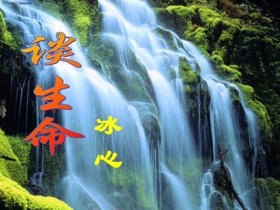 《谈生命》课件4_第1页