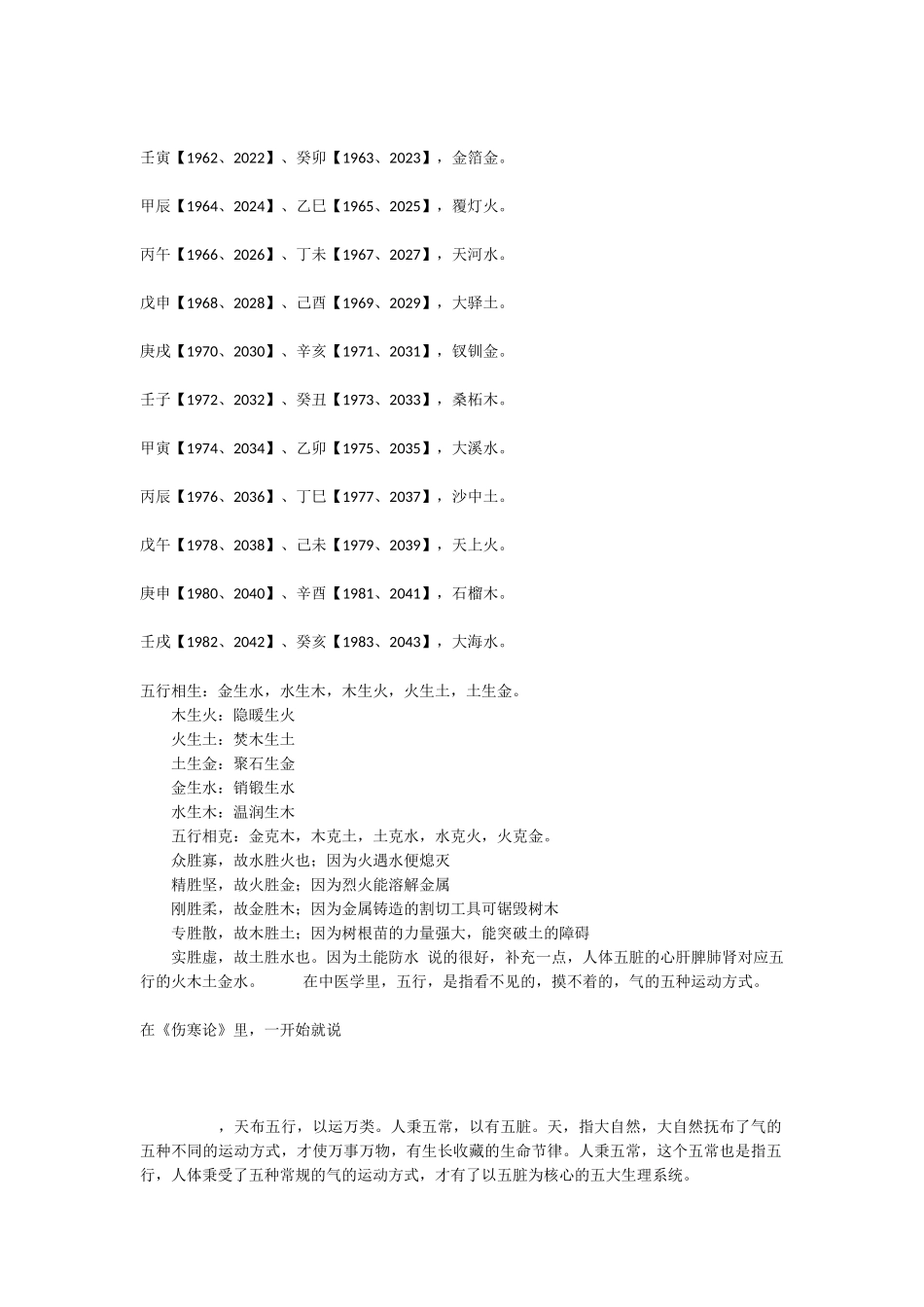 六十甲子纳音五行表速查表_第2页