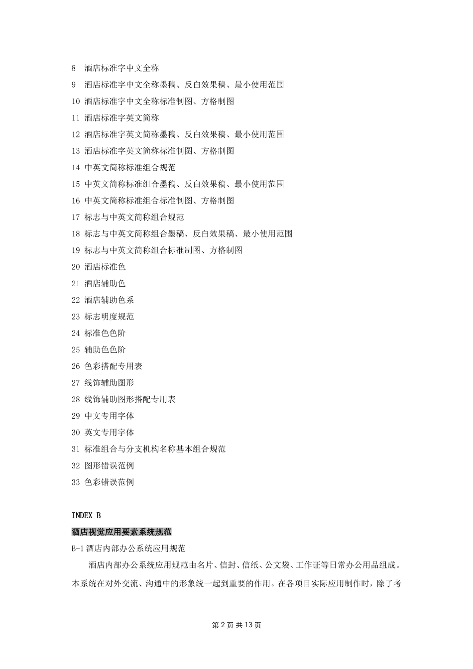 酒店VI设计清单_第2页