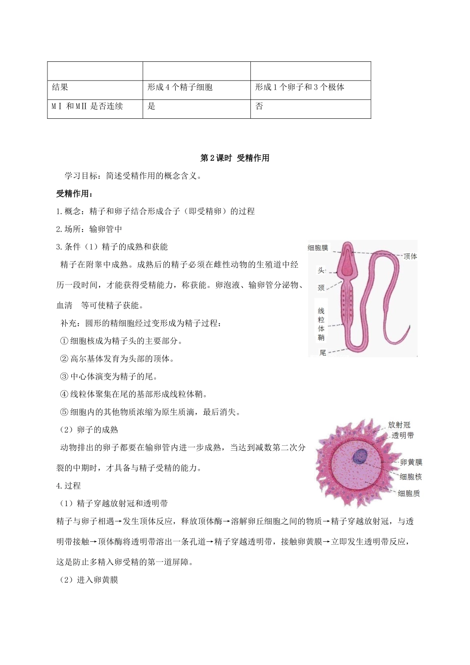 江苏省徐州市高考生物总复习 选考专题三 胚胎工程学案-人教版高三全册生物学案_第2页